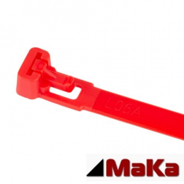 100 Stck Kabelbinder Lsbar 370 x 7,6 mm - Rot