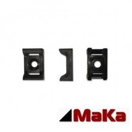100 Stck Schraubsockel Schwarz 18,1 x 13,0 mm