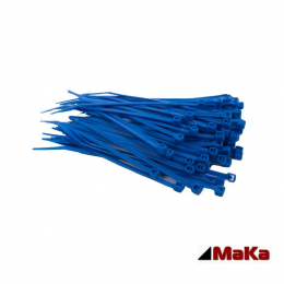 100 Stck = 1 VPE  -  Kabelbinder - 100 x 2,5 mm INDUSTRIEQUALITT Blau