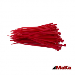 500 Stck = 5 VPE  -  Kabelbinder - 200 x 2,5 mm INDUSTRIEQUALITT Rot