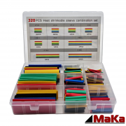 328 tlg Schrumpfschlauch Sortiment  farbig 2:1 ohne Kleber // mit Aufbewahrungsbox