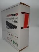 Spenderbox  12,7 > 4,2 mm    Lnge: 10 Meter - Mini Box Schrumpfschlauch rot 3:1 mit Kleber