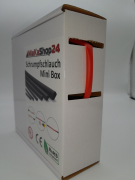 Spenderbox  4,8 > 1,06 mm    Lnge: 12 Meter - Mini Box Schrumpfschlauch rot 3:1 mit Kleber