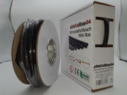 Spenderbox  8,0 > 2,0 mm   Lnge: 8 Meter - Mini Box Schrumpfschlauch schwarz 4:1 mit Kleber