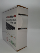 Spenderbox  19,1 > 6,4 mm  Lnge: 8 Meter - Mini Box Schrumpfschlauch transparent 3:1 mit Kleber