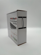 Spenderbox  2,4 > 1,2 mm    Lnge: 25 Meter - Mini Box Schrumpfschlauch grau 2:1 ohne Kleber