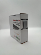 Spenderbox  16,0 > 8,0 mm    Lnge: 12 Meter - Mini Box Schrumpfschlauch grau 2:1 ohne Kleber