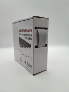 Spenderbox  19,1 > 9,5 mm    Lnge: 10 Meter - Mini Box Schrumpfschlauch grau 2:1 ohne Kleber