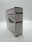 Spenderbox  2,4 > 1,2 mm    Lnge: 25 Meter - Mini Box Schrumpfschlauch wei 2:1 ohne Kleber