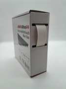 Spenderbox  19,1 > 9,5 mm    Lnge: 10 Meter - Mini Box Schrumpfschlauch wei 2:1 ohne Kleber
