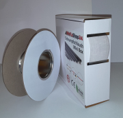 Spenderbox  25,4 > 12,7 mm    Lnge: 10 Meter - Mini Box Schrumpfschlauch transparent 2:1 ohne Kleber