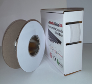 Spenderbox  19,1 > 9,5 mm    Lnge: 10 Meter - Mini Box Schrumpfschlauch transparent 2:1 ohne Kleber