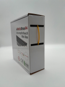 Spenderbox  1,6 > 0,8 mm    Lnge: 25 Meter - Mini Box Schrumpfschlauch gelb 2:1 ohne Kleber