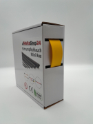 Spenderbox  19,1 > 9,5 mm    Lnge: 10 Meter - Mini Box Schrumpfschlauch gelb 2:1 ohne Kleber