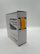 Spenderbox  16,0 > 8,0 mm    Lnge: 12 Meter - Mini Box Schrumpfschlauch gelb 2:1 ohne Kleber