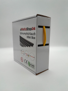 Spenderbox  4,8 > 2,4 mm    Lnge: 20 Meter - Mini Box Schrumpfschlauch gelb 2:1 ohne Kleber