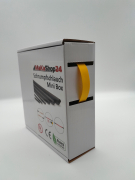 Spenderbox  9,5 > 4,8 mm    Lnge: 15 Meter - Mini Box Schrumpfschlauch gelb 2:1 ohne Kleber