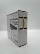 Spenderbox  4,8 > 2,4 mm    Lnge: 20 Meter - Mini Box Schrumpfschlauch schwarz 2:1 ohne Kleber