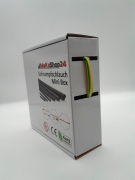 Spenderbox  6,4 > 3,2 mm    Lnge: 15 Meter - Mini Box Schrumpfschlauch schwarz 2:1 ohne Kleber