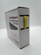 Spenderbox  9,5 > 4,8 mm    Lnge: 15 Meter - Mini Box Schrumpfschlauch schwarz 2:1 ohne Kleber