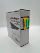 Spenderbox  19,1 > 9,5 mm    Lnge: 10 Meter - Mini Box Schrumpfschlauch schwarz 2:1 ohne Kleber