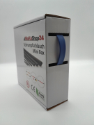 Spenderbox  9,5 > 4,8 mm    Lnge: 15 Meter - Mini Box Schrumpfschlauch blau 2:1 ohne Kleber