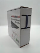 Spenderbox  4,8 > 2,4 mm    Lnge: 20 Meter - Mini Box Schrumpfschlauch blau 2:1 ohne Kleber