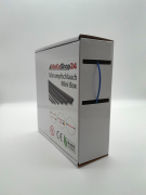 Spenderbox  1,2 > 0,6 mm    Lnge: 25 Meter - Mini Box Schrumpfschlauch blau 2:1 ohne Kleber