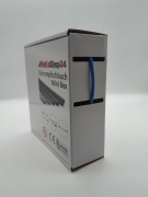Spenderbox  3,2 > 1,6 mm    Lnge: 20 Meter - Mini Box Schrumpfschlauch blau 2:1 ohne Kleber