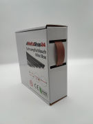 Spenderbox  12,7 > 6,4 mm    Lnge: 15 Meter - Mini Box Schrumpfschlauch braun 2:1 ohne Kleber