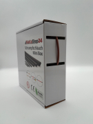 Spenderbox  3,2 > 1,6 mm    Lnge: 20 Meter - Mini Box Schrumpfschlauch braun 2:1 ohne Kleber