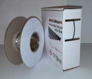 Spenderbox  1,6 > 0,8 mm    Lnge: 25 Meter - Mini Box Schrumpfschlauch schwarz 2:1 ohne Kleber