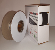 Spenderbox  19,1 > 9,5 mm    Lnge: 10 Meter - Mini Box Schrumpfschlauch schwarz 2:1 ohne Kleber
