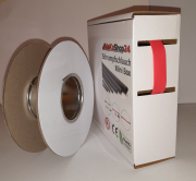 Spenderbox  9,5 > 4,8 mm    Lnge: 15 Meter - Mini Box Schrumpfschlauch rot 2:1 ohne Kleber