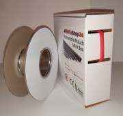 Spenderbox  4,8 > 2,4 mm    Lnge: 20 Meter - Mini Box Schrumpfschlauch rot 2:1 ohne Kleber