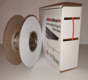 Spenderbox  2,4 > 1,2 mm    Lnge: 25 Meter - Mini Box Schrumpfschlauch rot 2:1 ohne Kleber