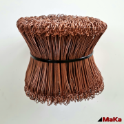 100 x 1,0 mm - verkupfert - Drilldraht  Betonbindedraht   1000 Stck