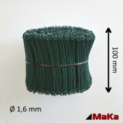 100 x 1,6 mm - grn - Drilldraht  Betonbindedraht   1000 Stck