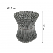 250 x 1,0 mm - verzinkt - Drilldraht  Betonbindedraht   1000 Stck