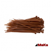 200 Stck = 2 VPE  -  Kabelbinder - 368 x 4,8 mm INDUSTRIEQUALITT Braun